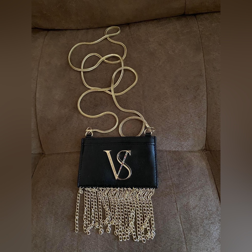 Victoria’s Secret Metal Fringe Card Wallet Lanyard